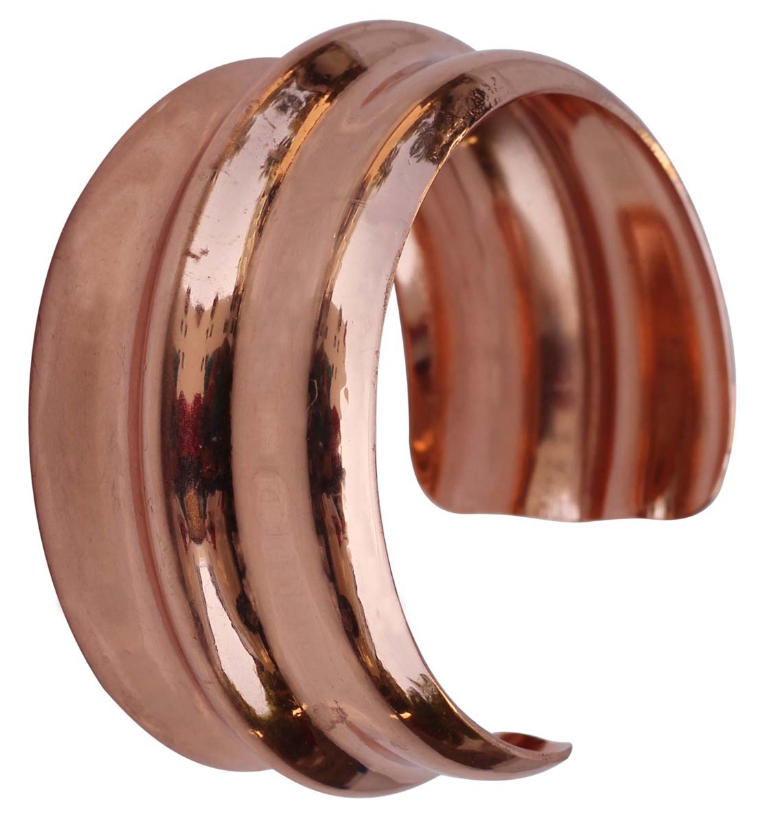 Bracelets in Bulk – Cuff Bracelet – Cast in Brass – Copper Color Finish – Ribbed Pattern – Wholesale Bulk Bracelets 